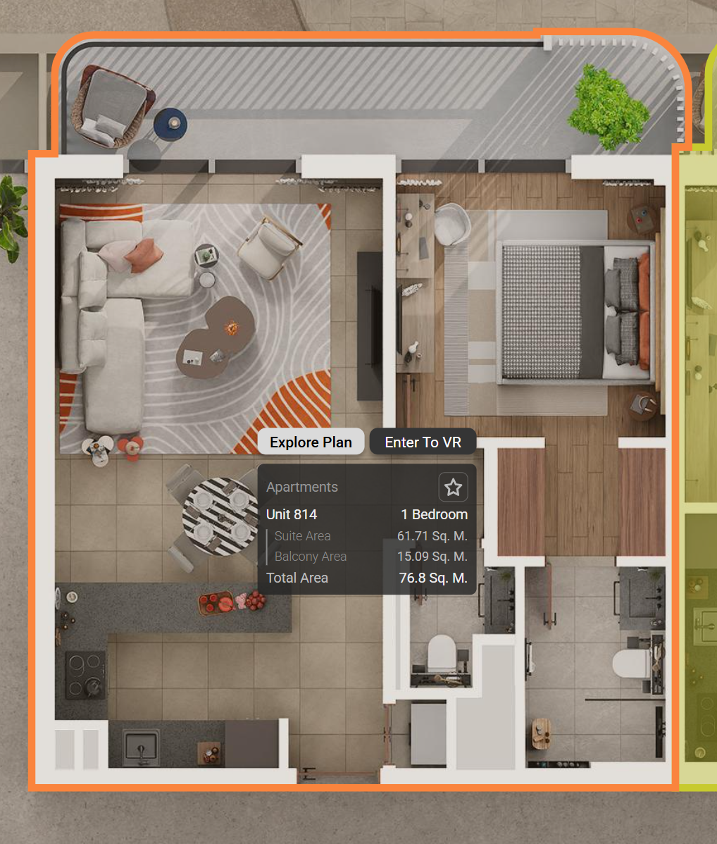 Manarat Living by Aldar 1 Bedroom Virtual Tour